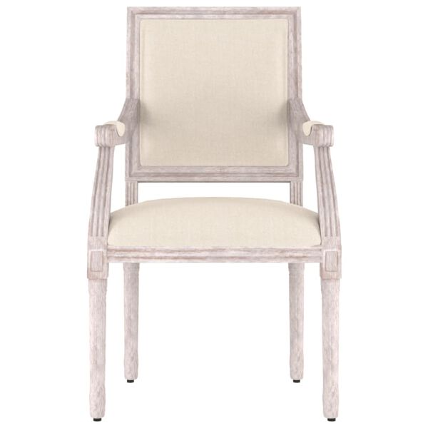 vidaXL Sillón de lino 54x59x99 cm