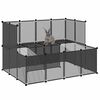 vidaXL Jaula de animales peque&ntilde;os negro 143x107x93 cm PP y acero