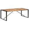 vidaXL Mesa de comedor madera maciza y acabado acacia 220x100x75 cm