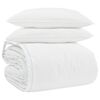 vidaXL Juego de Edred&oacute;n con almohada 3 uds. Pluma de pato