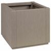 vidaXL Caja de Flores de Jard&iacute;n Marr&oacute;n Claro 36 x 36 x 35 cm PP