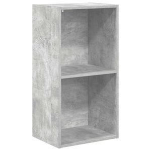 vidaXL Estanter&iacute;a 2 niveles contrachapada gris hormig&oacute;n 40x30x76,5cm