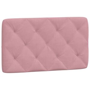 vidaXL Cabecero de cama acolchado terciopelo rosa 80 cm