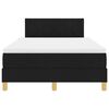 vidaXL Cama Box Spring LED con colch&oacute;n con LED Negro 120 x 190 cm tela