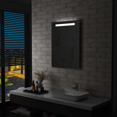 vidaXL Espejo de pared de baño con LED 60x80 cm