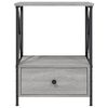 vidaXL Mesita de noche 2 uds madera ingenier&iacute;a gris Sonoma 50x41x65 cm