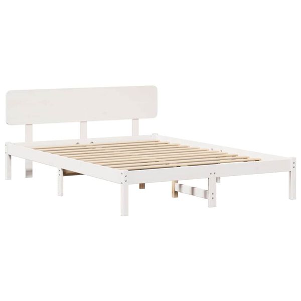 vidaXL Estructura de cama 200 x 200 cm Madera de pino macizo