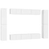 vidaXL Set de muebles de sal&oacute;n TV 10 pzas madera de ingenier&iacute;a blanco