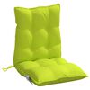 vidaXL Cojines para silla respaldo bajo 4 uds tela Oxford verde brillo