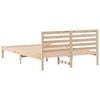 vidaXL Estructura de cama Marrón 140 x 210 cm Madera de pino macizo