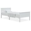 vidaXL Estructura de cama sin colch&oacute;n madera de pino blanca 90x200 cm
