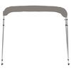 vidaXL Toldo bimini de 4 arcos gris 243x196x137 cm