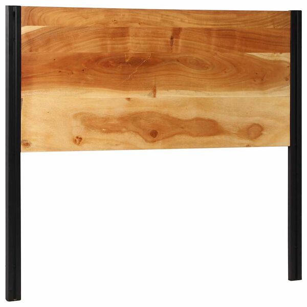 vidaXL Cabecero 120 cm Madera Maciza Acacia y Hierro