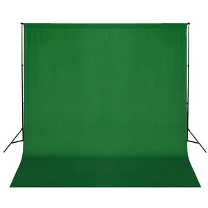vidaXL Sistema de soporte de tel&oacute;n fondo 600x300 cm verde