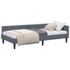 vidaXL Estructura de cama en esquina Gris oscuro 80 x 200 cm