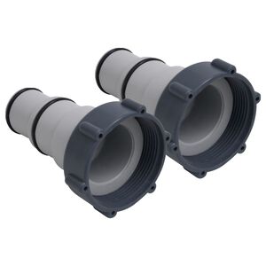 vidaXL Adaptadores para manguera de piscina 2 unidades pl&aacute;stico