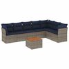 vidaXL Set de sof&aacute;s de jard&iacute;n 8 pzas con cojines rat&aacute;n sint&eacute;tico gris