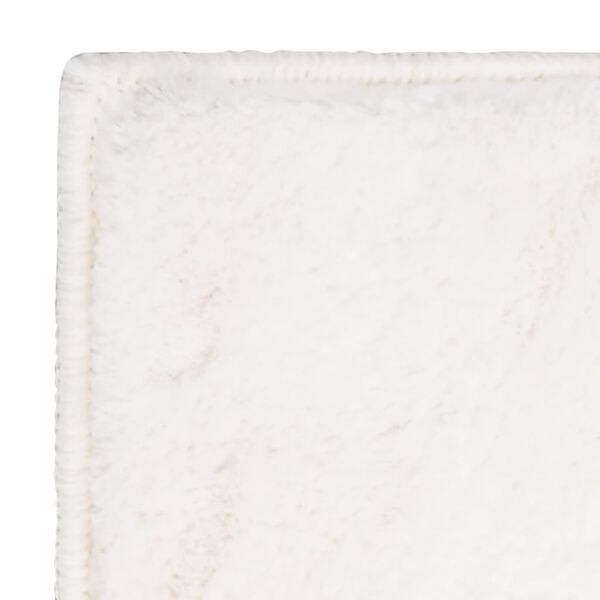 vidaXL Alfombra de pelo sint&eacute;tico de conejo color crema 200x300 cm