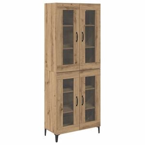 vidaXL Alacena Roble artesanal 69,5 x 34 x 180 cm Madera contrachapada