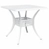 vidaXL Conjunto de mesa de jard&iacute;n 3 pcs Blanco Aluminio fundido