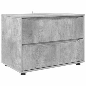 vidaXL Armario de almacenamiento Gris Concreto 80 x 48 x 57 cm