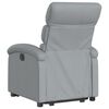vidaXL Sill&oacute;n reclinable elevable de tela gris claro