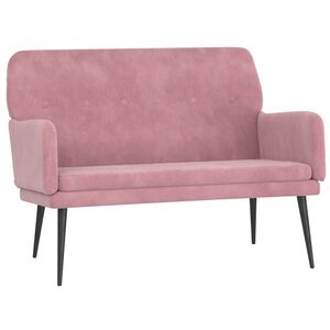 vidaXL Banco de terciopelo rosa 108x79x79 cm