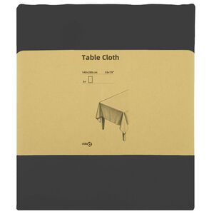 vidaXL Tela para Mesa 5 uds. Gris oscuro 140 x 200 cm Poli&eacute;ster
