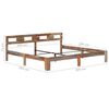 vidaXL Estructura de cama sin colch&oacute;n madera maciza 200x200 cm
