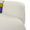 vidaXL Sill&oacute;n reclinable masaje con reposapi&eacute;s terciopelo color crema