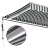 vidaXL Toldo retr&aacute;ctil autom&aacute;tico luz LED antracita blanco 400x350cm