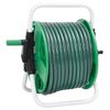 vidaXL Carrete de manguera de pie con set racores PVC verde 0,75" 20 m