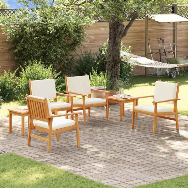 vidaXL Conjunto de sof&aacute;s de jard&iacute;n 6 pcs Marr&oacute;n