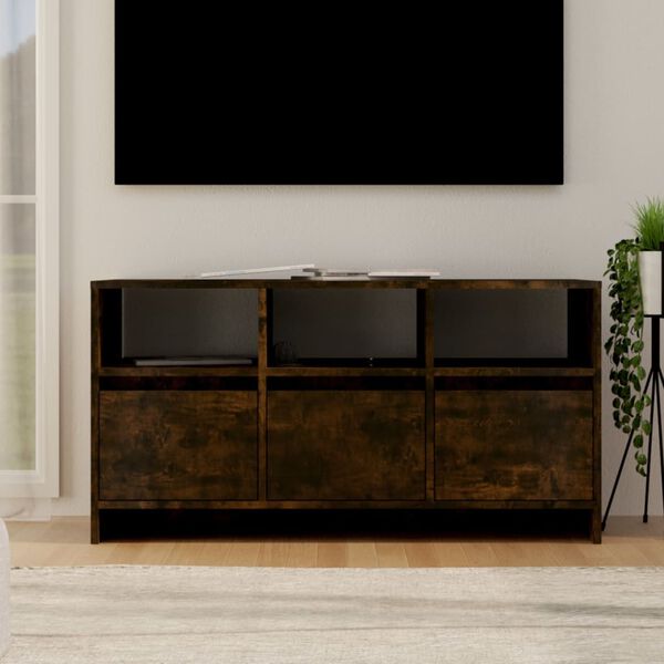 vidaXL Mueble de TV madera de ingenier&iacute;a roble ahumado 102x37,5x52,5cm