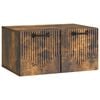 vidaXL Mueble para TV de pared Roble Ahumado 59,5 x 41 x 30 cm