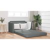 vidaXL Sofá cama Gris oscuro 124 x 71 x 78 cm Terciopelo