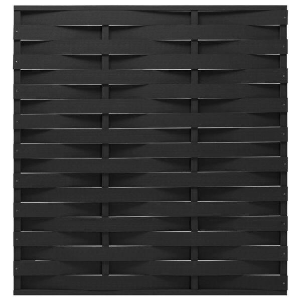 vidaXL Panel de valla WPC negro 170x180 cm