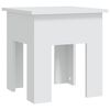 vidaXL Mesa de centro madera de ingenier&iacute;a blanca 40x40x42 cm