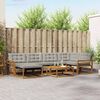 vidaXL Conjunto de sof&aacute;s de exterior 7 pcs Gris Natural y Claro
