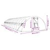 vidaXL Invernadero con estructura de acero verde 70 m&sup2; 14x5x2,3 m