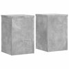 vidaXL Soportes de plantas 2 uds madera gris hormig&oacute;n 25x25x35 cm