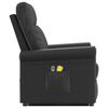 vidaXL Sill&oacute;n de masaje elevable cuero sint&eacute;tico negro