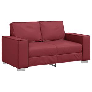 vidaXL Sof&aacute; Rojo vino 160 x 80 x 84 cm tela