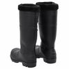 vidaXL Botas de agua con calcetines extra&iacute;bles negro n&uacute;mero 42 PVC