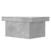 vidaXL Mesa de centro madera de ingenier&iacute;a gris hormig&oacute;n 80x55x40 cm