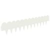 vidaXL Borde de C&eacute;sped 20 uds. 103 x 20 cm Acero Blanco