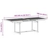 vidaXL Juego comedor de jard&iacute;n 9 pzas madera maciza acacia y textileno