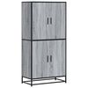vidaXL Aparador alto madera de ingenier&iacute;a gris Sonoma 68x35x139 cm