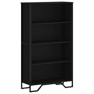 vidaXL Estanter&iacute;a de madera de ingenier&iacute;a negra 80x31x137,5 cm