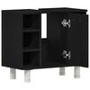 vidaXL Gabinete de Ba&ntilde;o con estante Roble Negro 60 x 32 x 54 cm